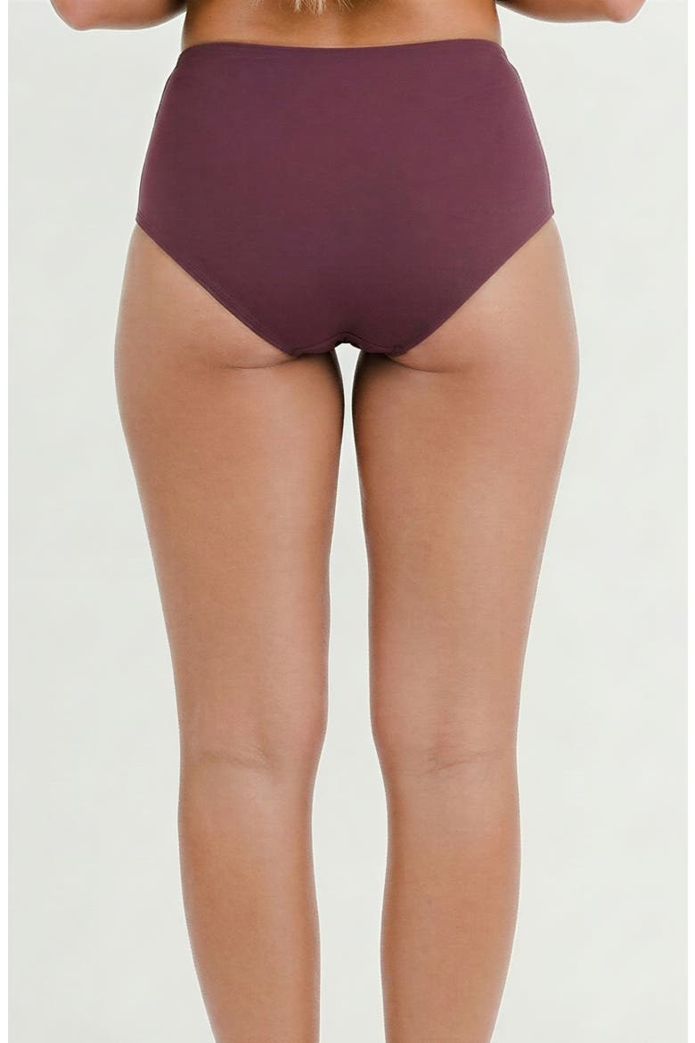 High-Waisted Bikini Bottom, Alternate, color, Purple Haze