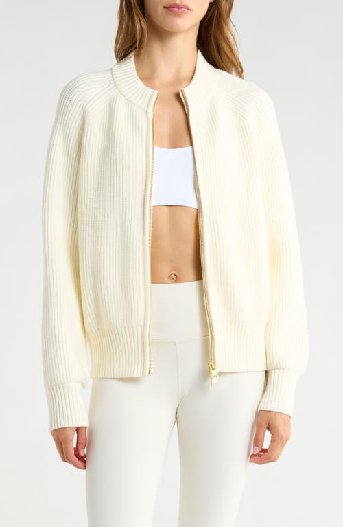 Varley Milo Knit Jacket In White