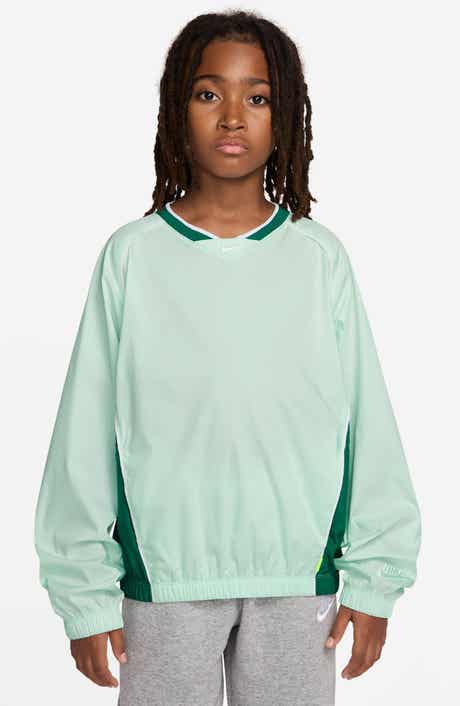 Kids' Oversize Raglan Sleeve Cotton Blend Sweatshirt