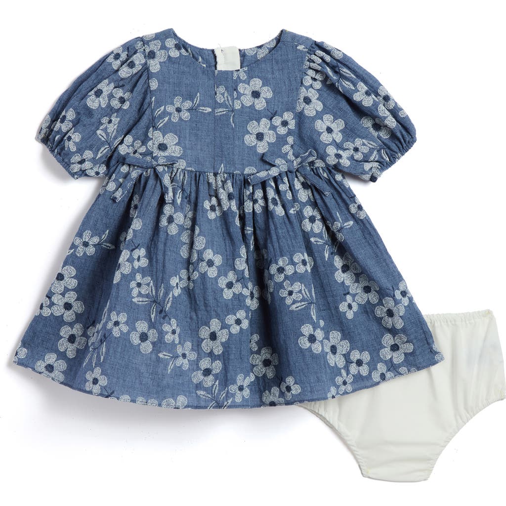 Pippa & Julie Lena Floral Dress & Bloomers in Blue  product