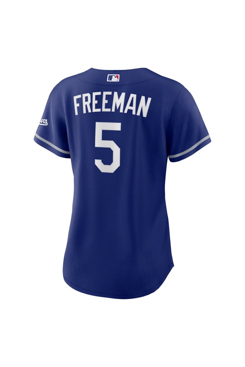 Women's Nike Freddie Freeman Royal Los Angeles Dodgers Alternate Stadium Jersey, Alternate, color, Deep Royal