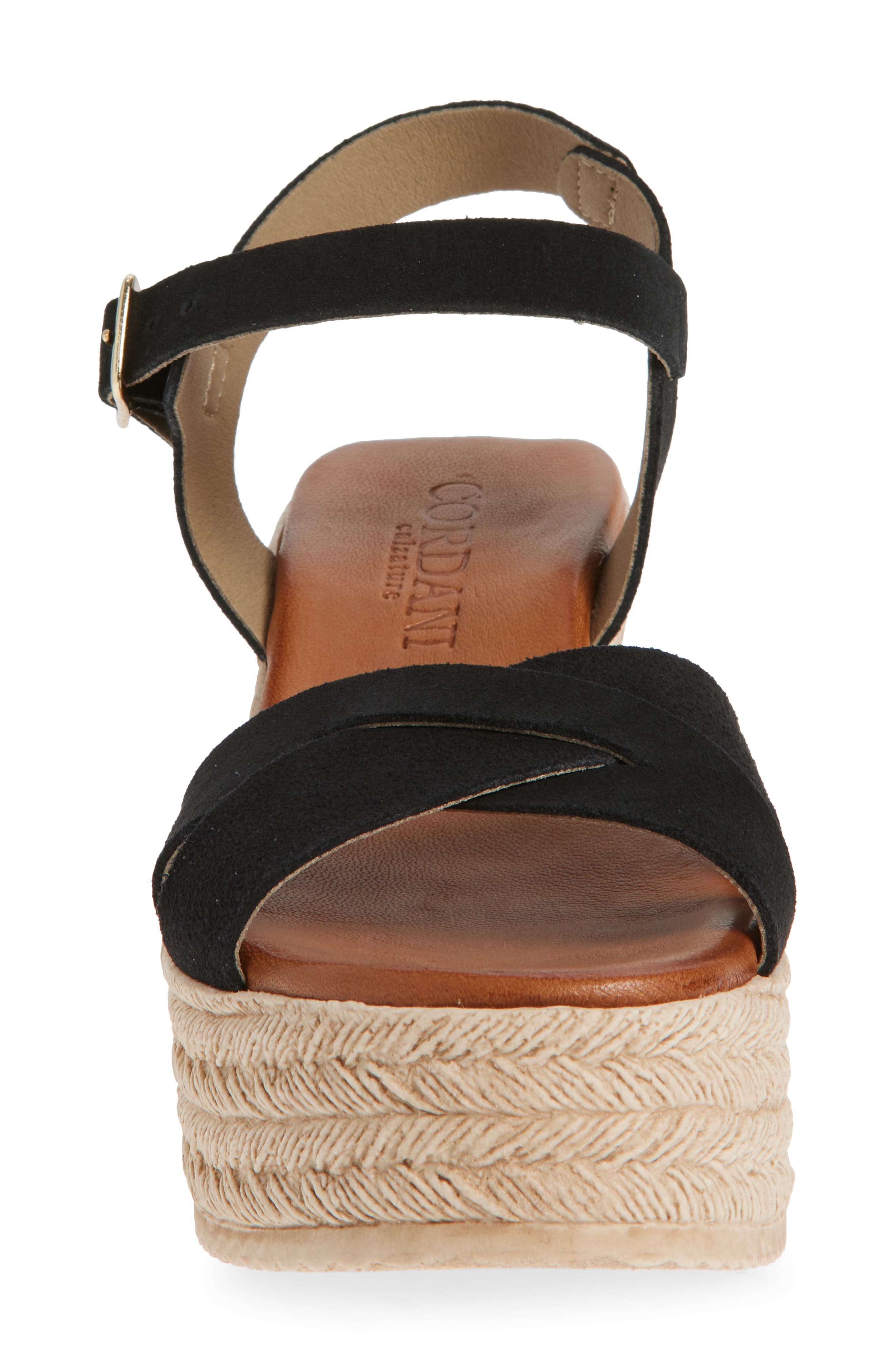 Cordani Bazil Espadrille Ankle Strap Platform Wedge Sandal, Alternate, color, 