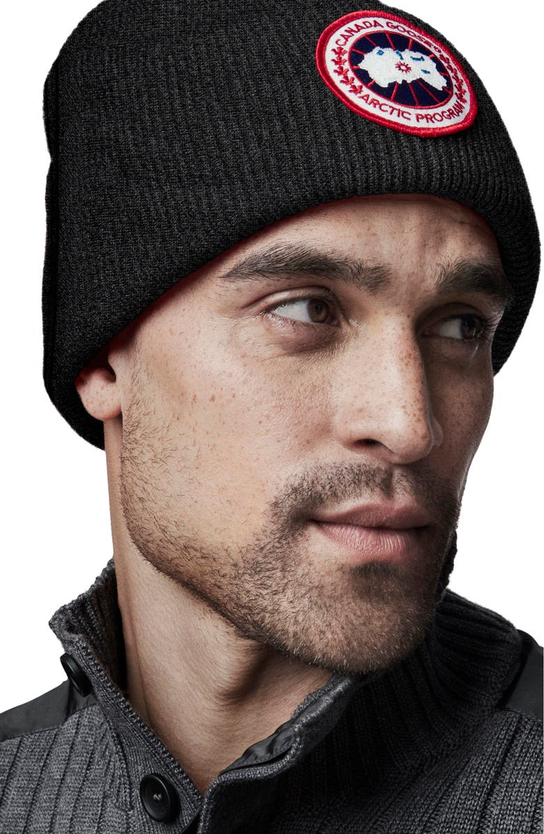 Canada Goose Arctic Disc Merino Wool Toque Beanie, Alternate, color,