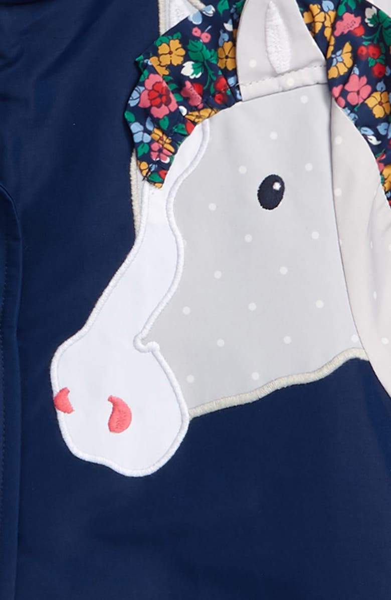 Mini Boden Kids' High-Pile Fleece Lined Water Repellent Anorak, Alternate, color, 