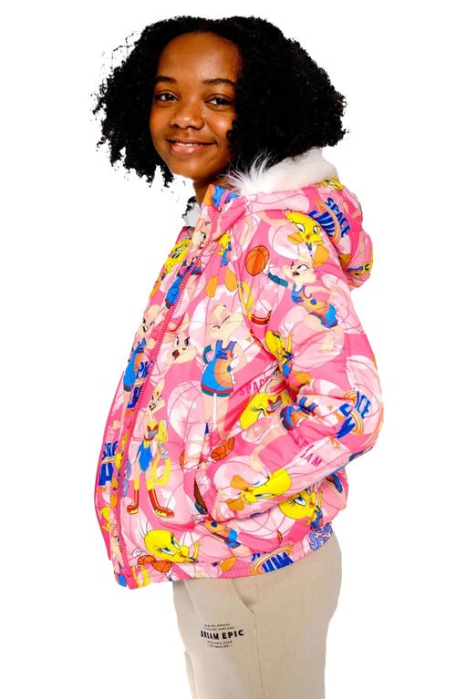 Members Only Girl's Heavy Quilted Puffer In Pink