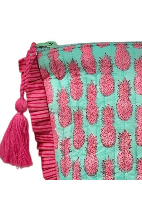 Mer St. Barth La Plage Ruffle Pouch In Pink