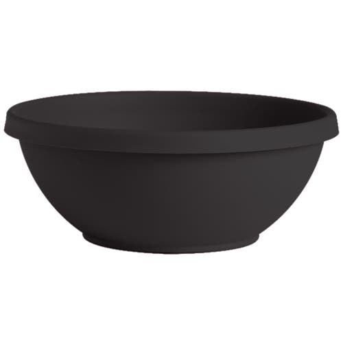 Bloem Terra Plant Bowl Planter 14" Black In Black