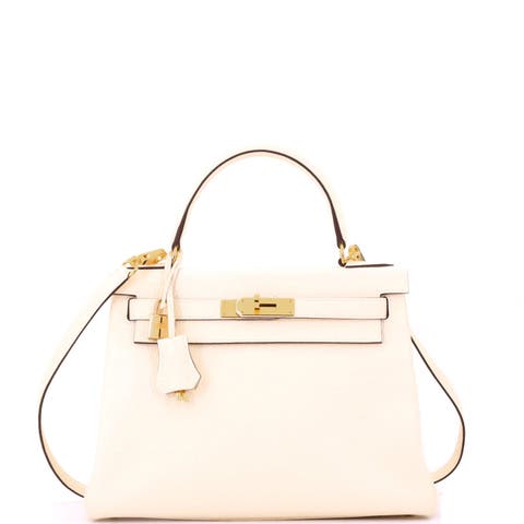 Kelly Handbag Light Togo with Gold Hardware 28