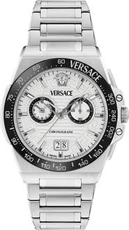 Versace Greca Reaction Chronograph Bracelet Watch, 43mm