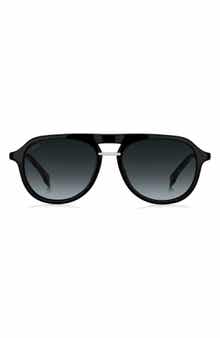 BOSS 54mm Gradient Pilot Sunglasses