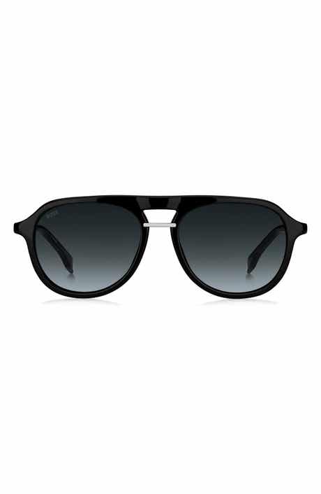 BOSS 54mm Gradient Pilot Sunglasses