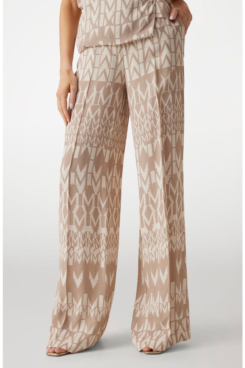 Britney Straight Leg Pants, Main, color, GEO MONOGRAM BEIGE/ WHITE