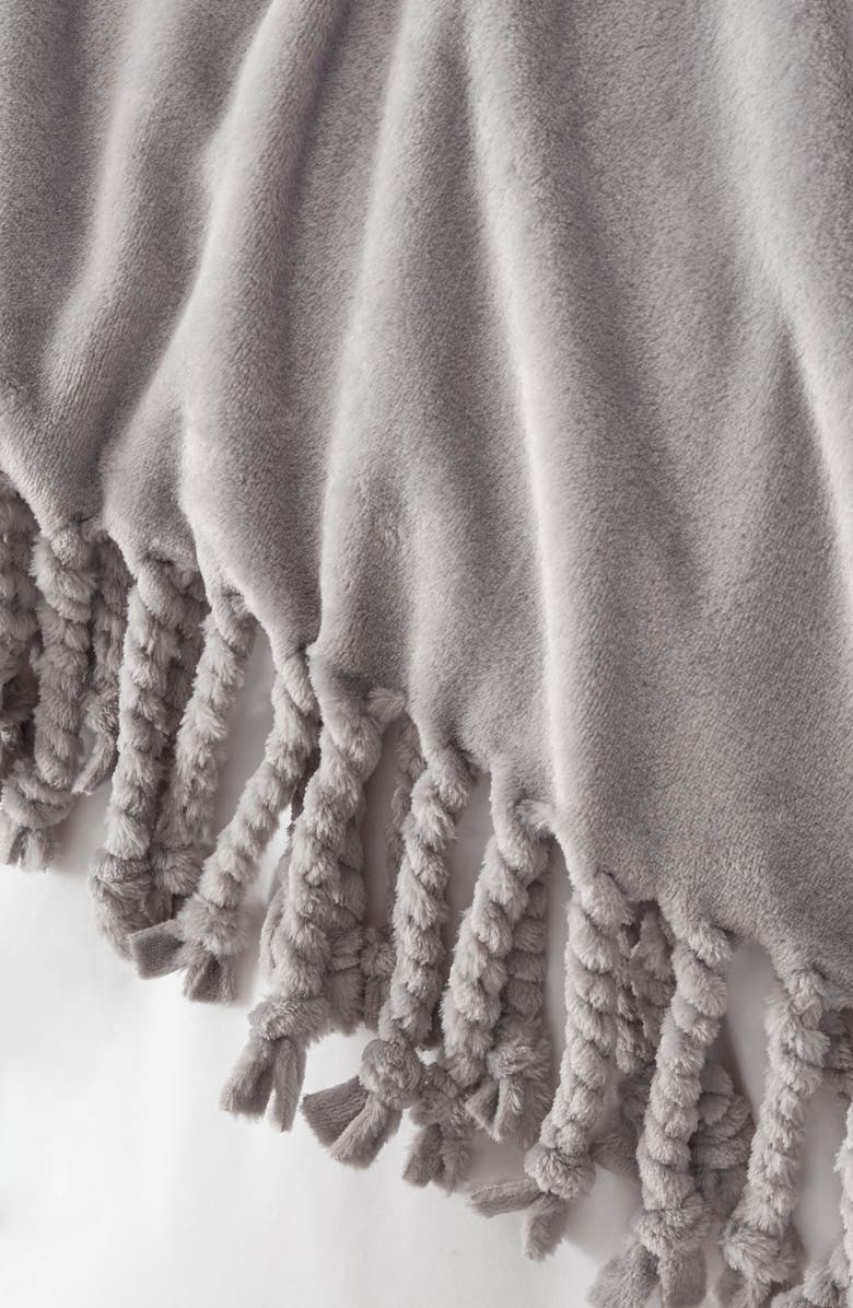 Nordstrom Bliss Throw Blanket, Alternate, color, Grey Griffin