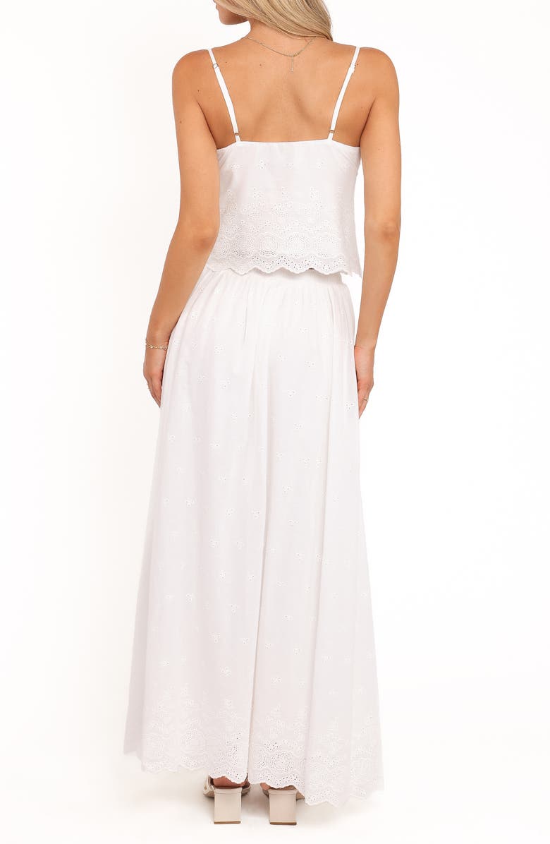 Petal & Pup Blaire Cotton Eyelet Camisole & Maxi Skirt Set, Alternate, color, White