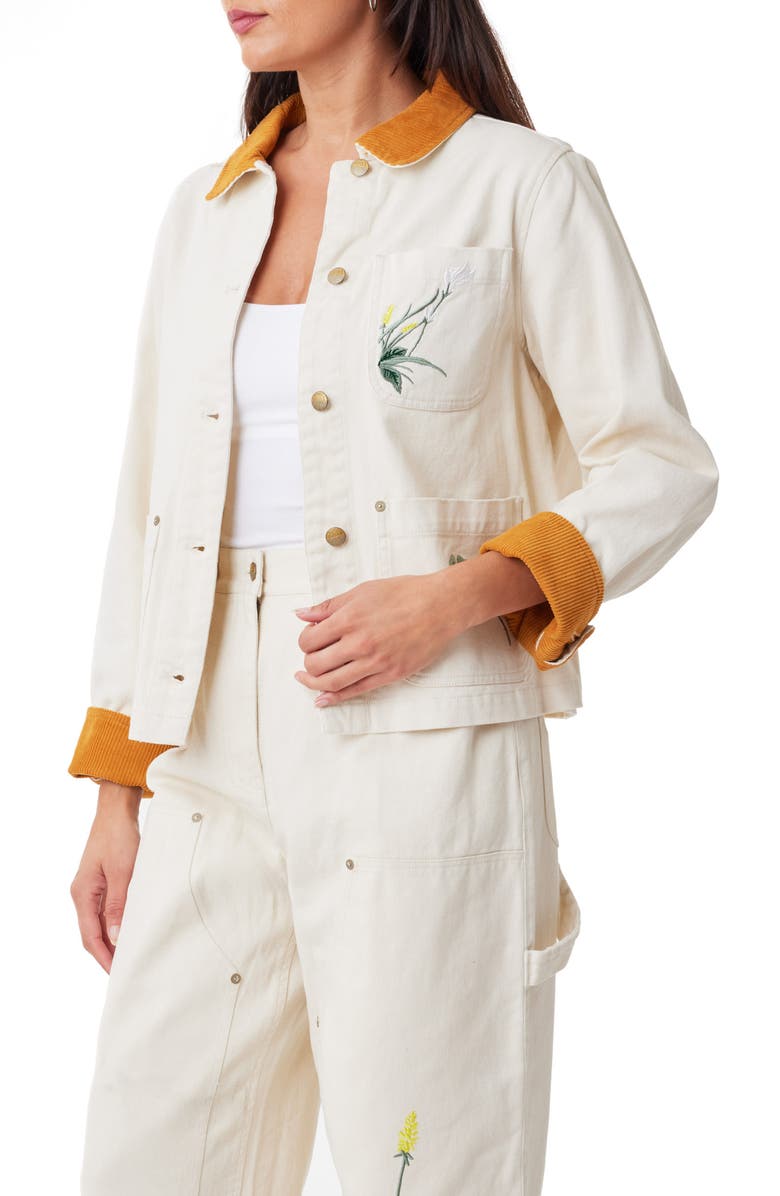 Scotch & Soda Embroidered Workwear Jacket, Alternate, color,