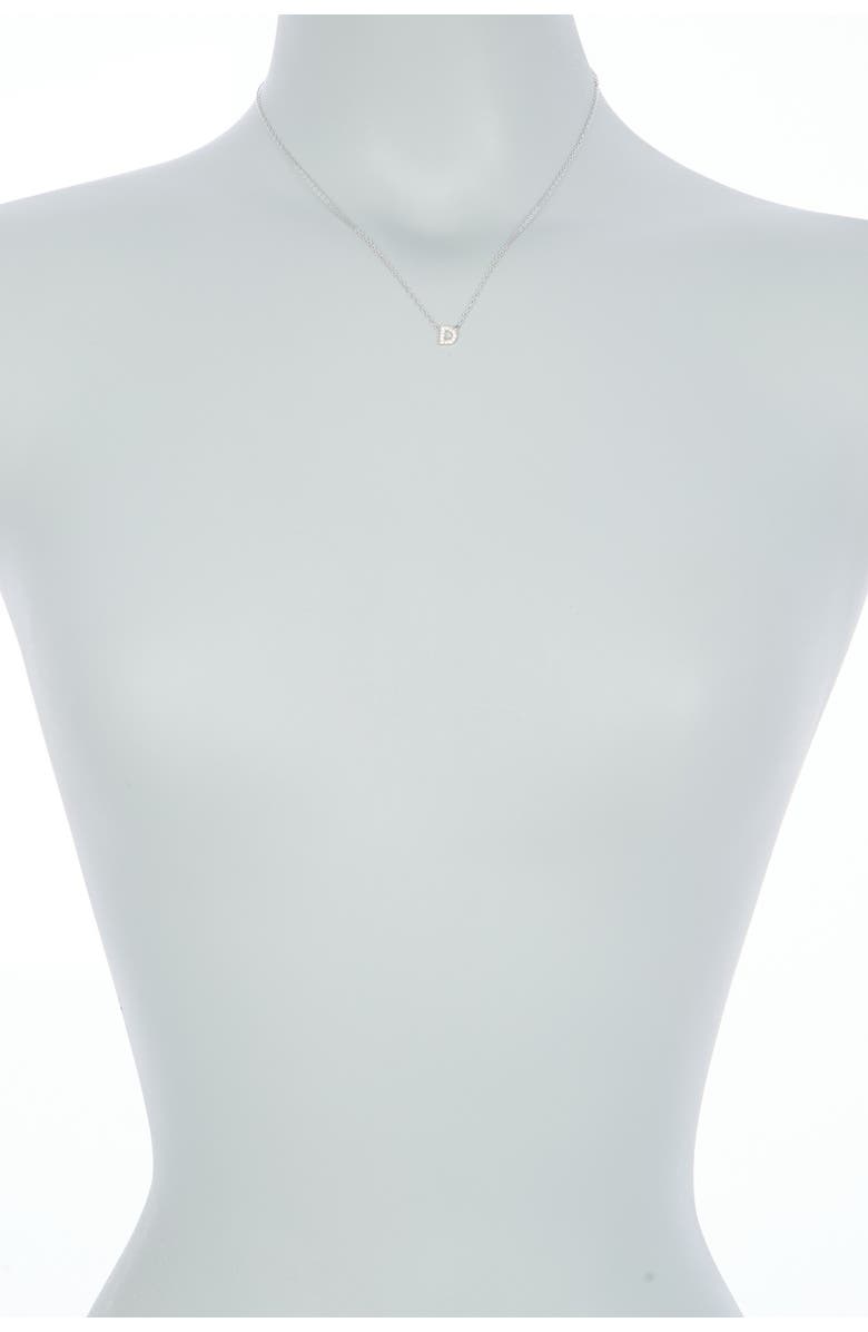 Nadri Pave CZ Initial Pendant Necklace, Alternate, color,
