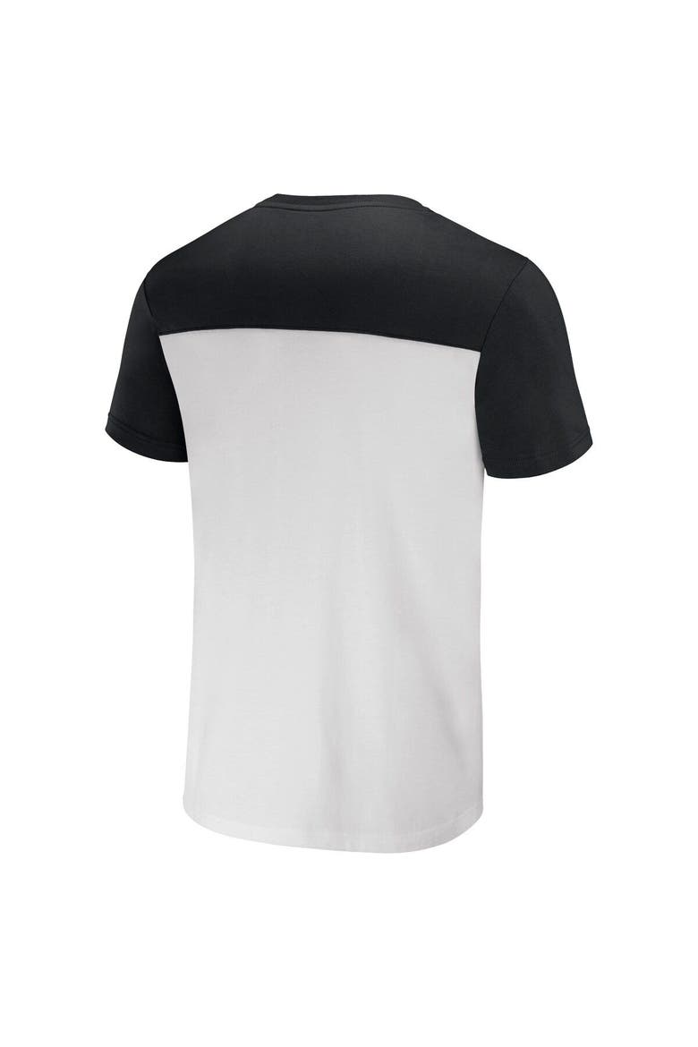 Men's NFL x Darius Rucker Collection by Fanatics White/Black Pittsburgh Steelers Colorblocked T-Shirt, Alternate, color, White