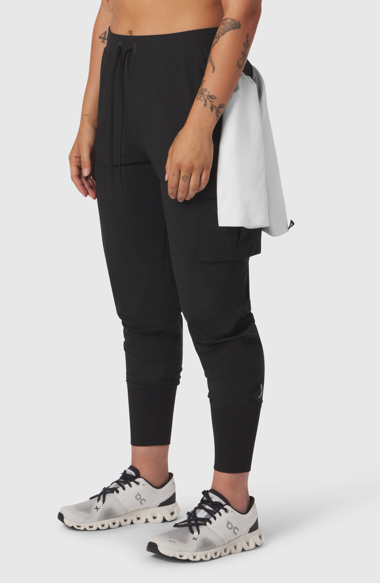 ASRV Tetra-Lite Cargo High Rib Jogger, Alternate, color, Black