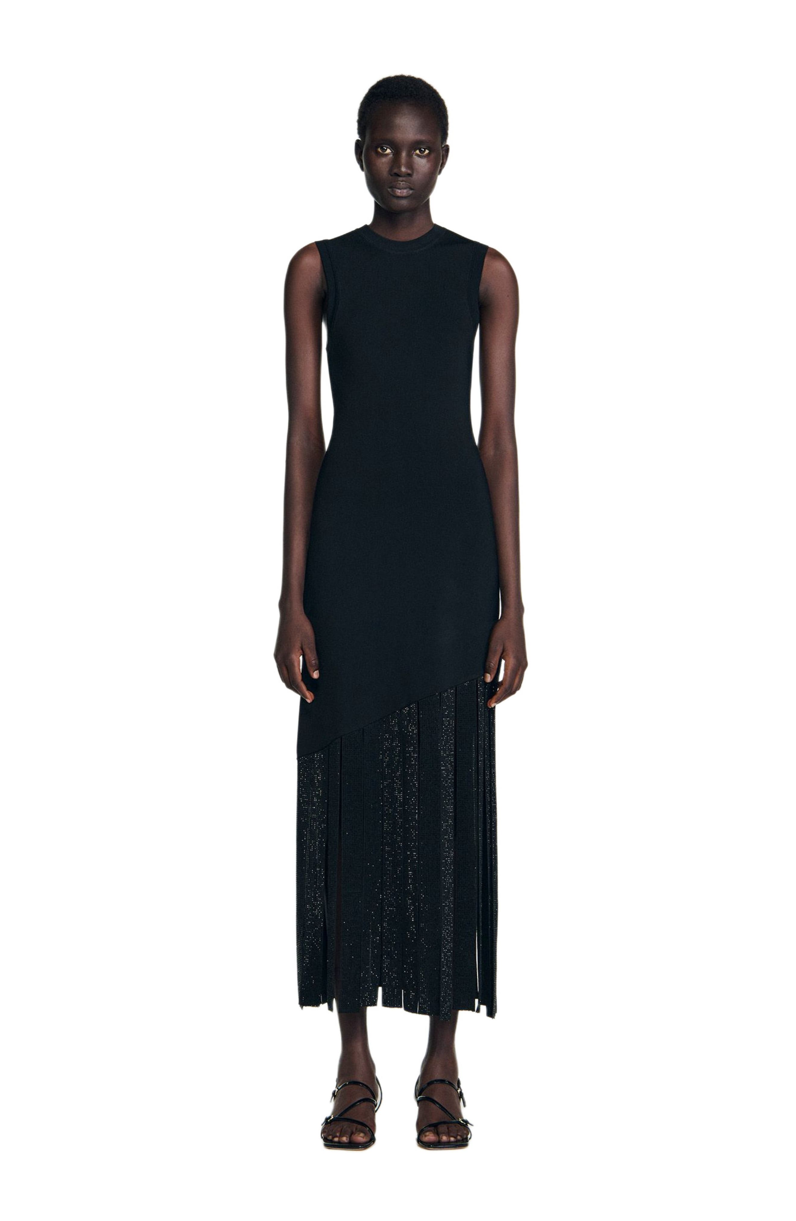Fringed maxi dress