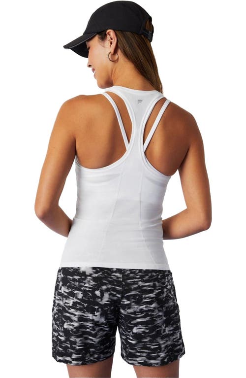 Fabletics Feather Tech+ Racerback Tank In White