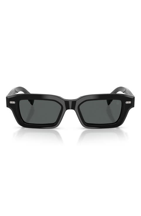 Marla 50mm Polarized Rectangular Sunglasses