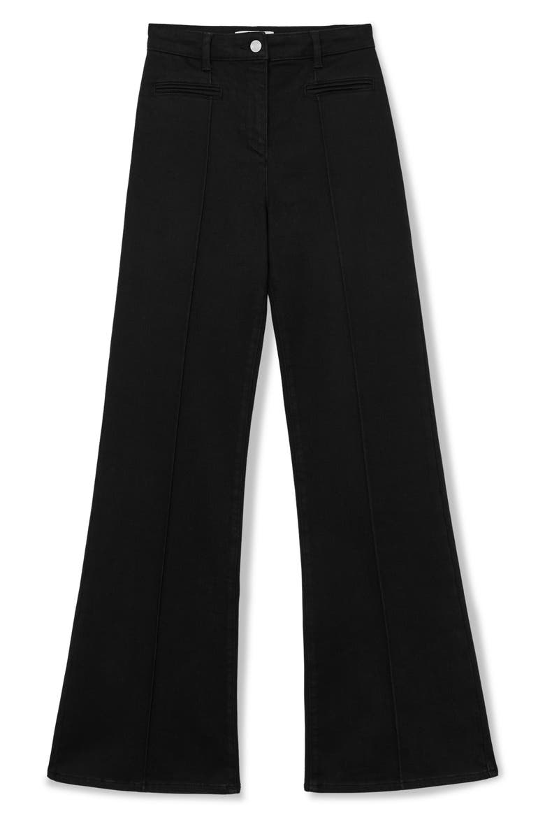 Claude Pintuck High Waist Flare Jeans, Alternate, color, BLACK
