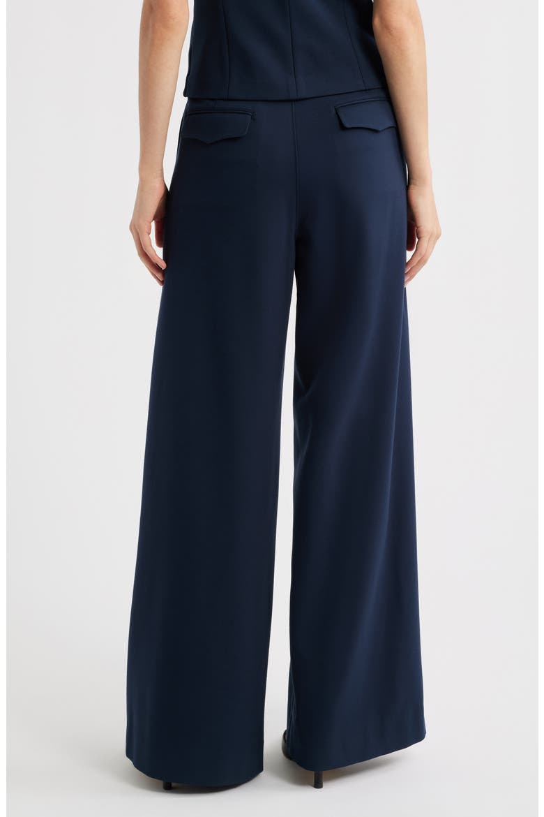 Sofie High Waist Wide Leg Ponte Knit Pants, Alternate, color, SAL