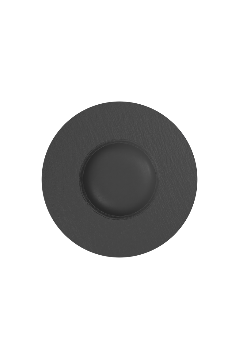 Manufacture Rock Pasta Plate, Main, color, black
