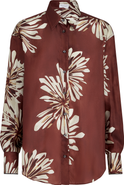 Brunello Cucinelli Bloom print pongee shirt