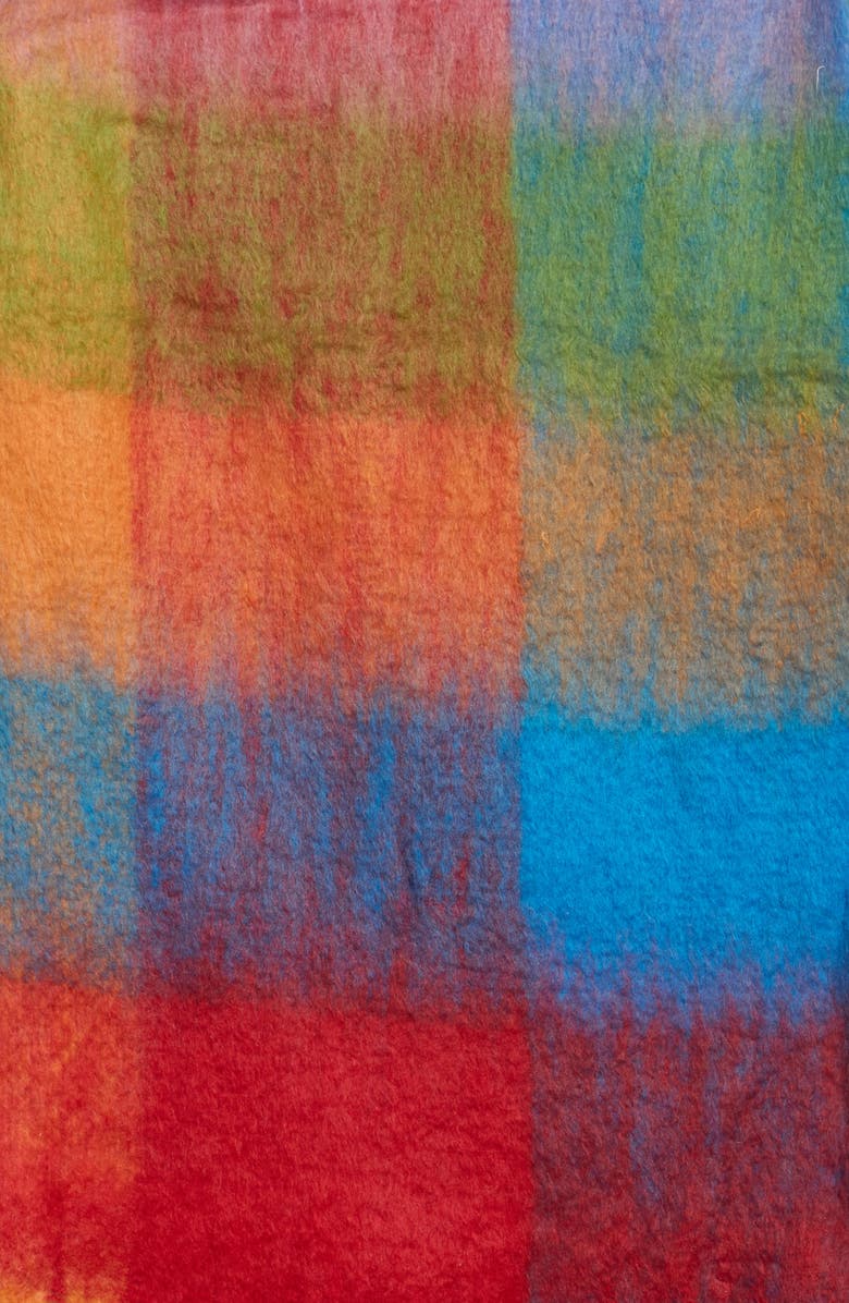 BCBG Buffalo Check Blanket Wrap Scarf, Alternate, color, Multi