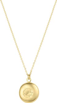 Set & Stones Ruby Birth Flower Necklace