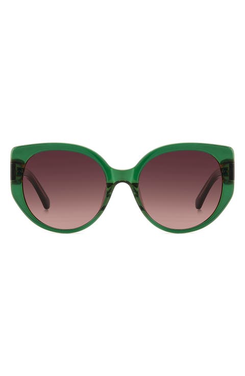 seraphina 55mm gradient round sunglasses