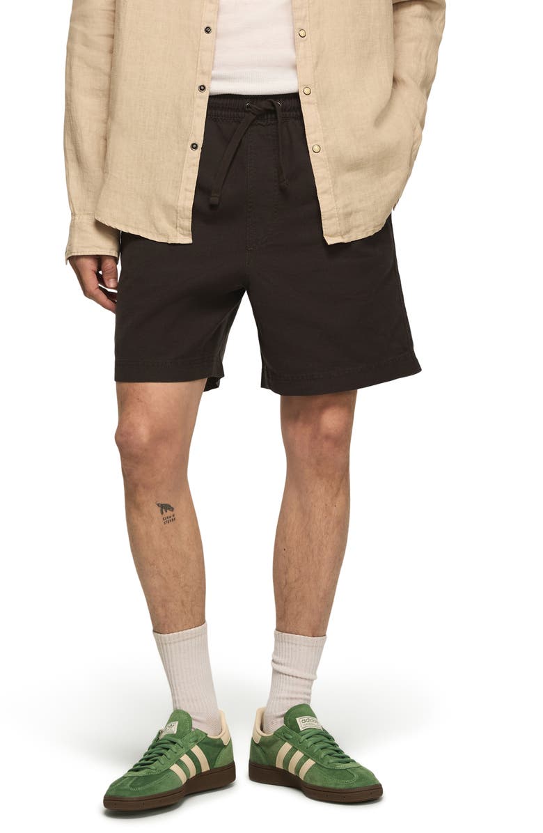 Lucky Brand Linen & Cotton Pull-On Shorts, Main, color, 