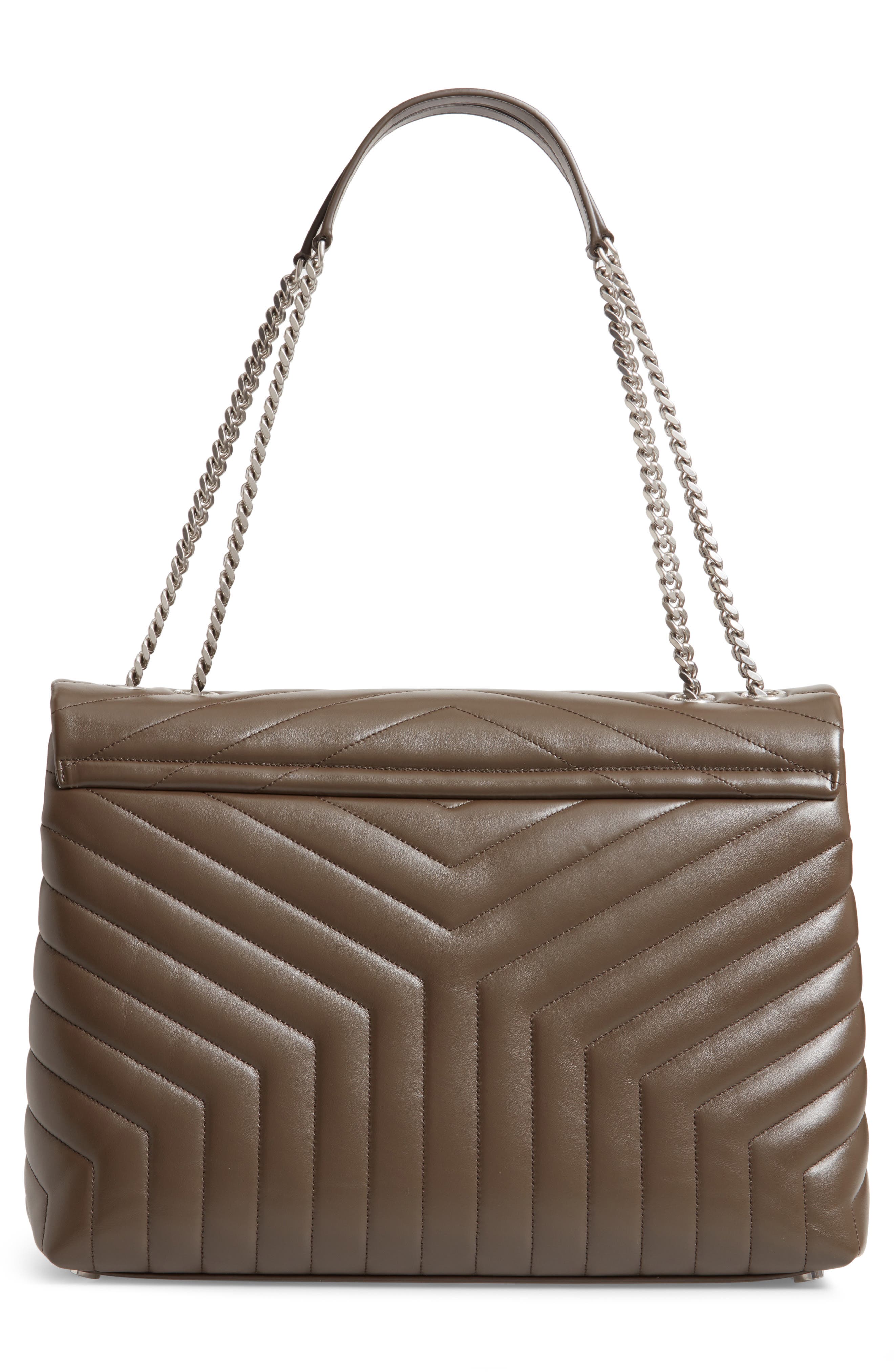 Saint Laurent Large LouLou Matelassé Leather Shoulder Bag, Alternate, color, 