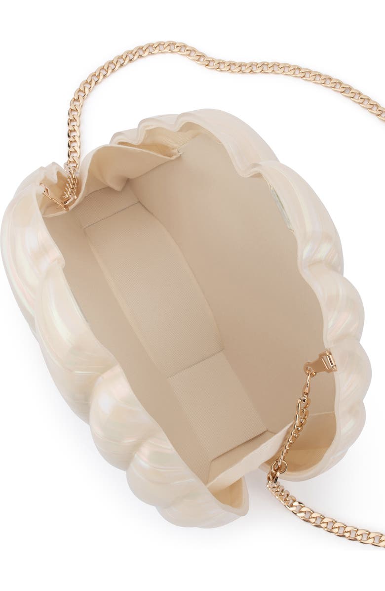 Olga Berg Ava Acrylic Shell Clutch, Alternate, color, Mother Of Pearl