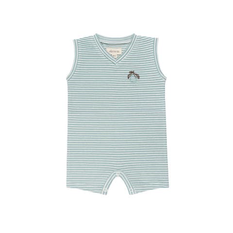 Metallic Stripe Collection - Romper for Boys