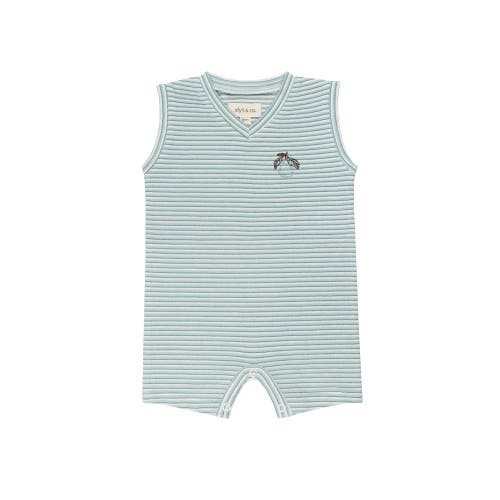 Ely's & Co. Babies'  Metallic Stripe Collection In Blue