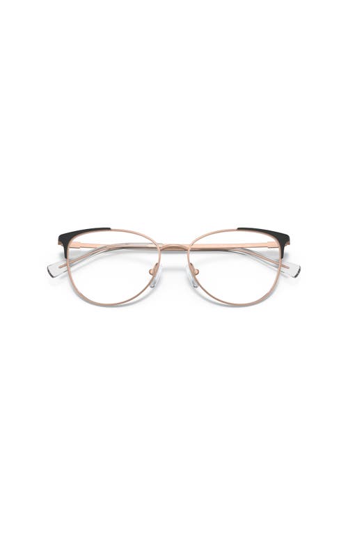 Armani Exchange 52mm Cat Eye Optical Glasses In Gold