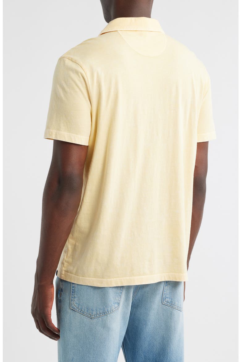 Jared Mineral Wash Cotton Polo, Alternate, color, LEMON DROP