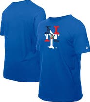 New Era Men's New Era Royal New York Mets Dominican Republic Flag Logo T-Shirt