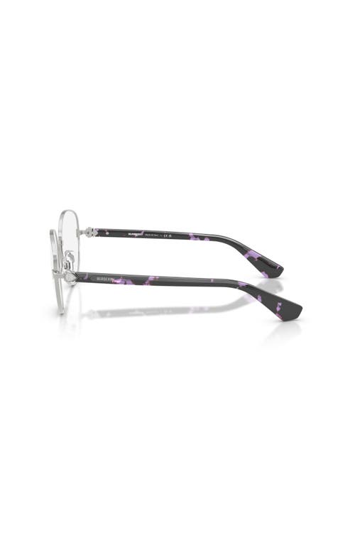 Burberry 53mm Phantos Optical Glasses In Metallic