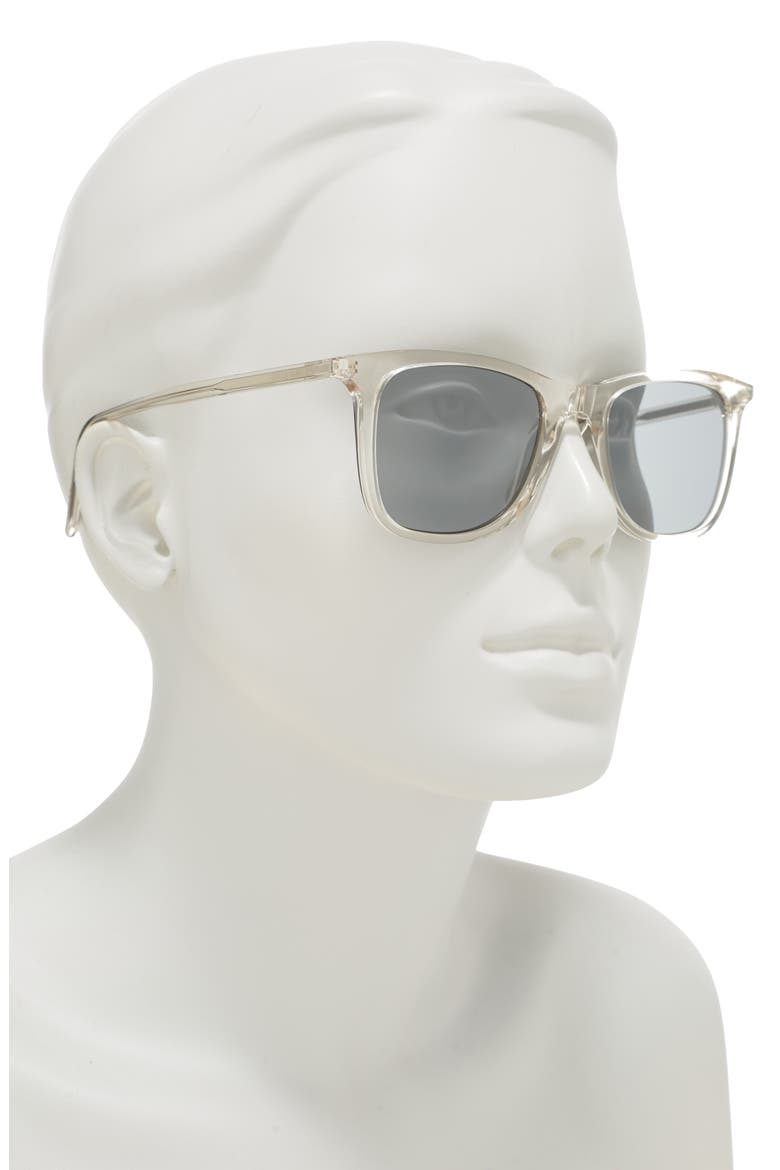 52mm Square Sunglasses, Alternate, color, BEIGE BEIGE SILVER/SLV
