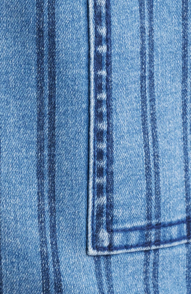 CITY BLUES Stripe Denim Jacket, Alternate, color, Indigo