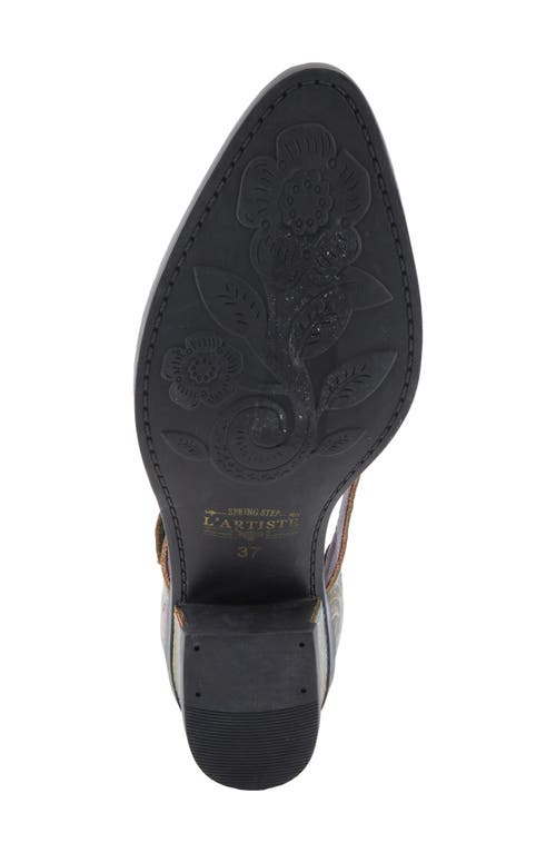 L'artiste By Spring Step Jazzberry Ankle Strap Pump In Multi
