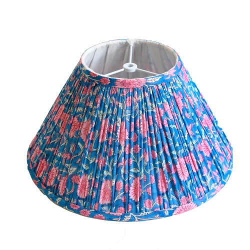 Sophie Williamson Design Pleated Lampshade Ella In Blue