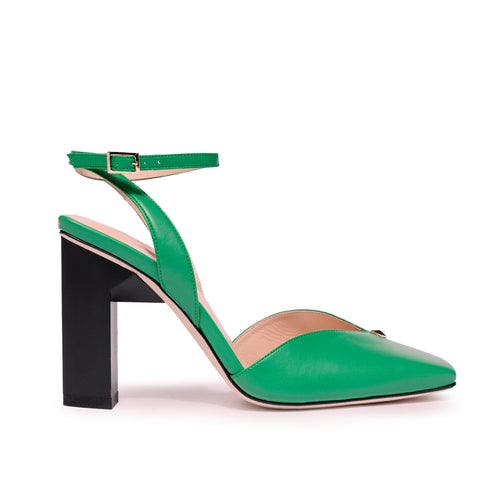 Tiannia Barnes Hope Ankle Strap Heels - High, Main, color, Green