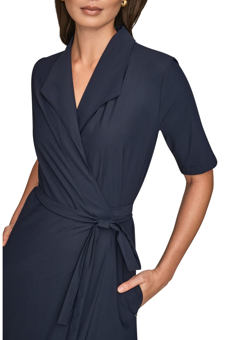 Elbow Sleeve Wrap Maxi Dress, Alternate, color, NIGHTFALL