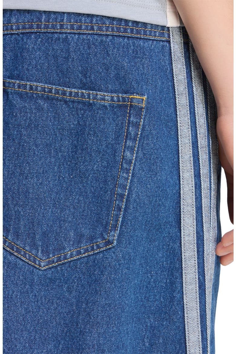 Denim Maxi Skirt, Alternate, color, PRELOVED INK