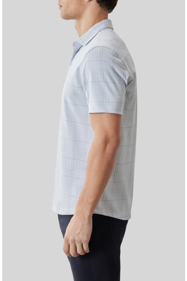 Allister Short Sleeve Knit Button-Up Shirt, Alternate, color, POWDER BLUE