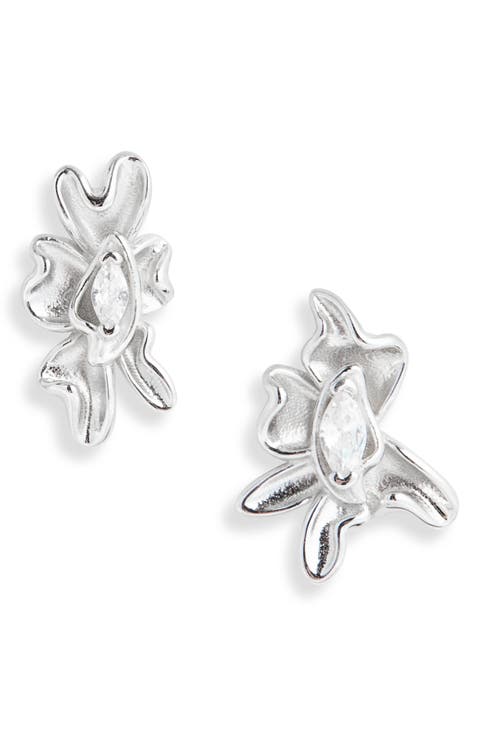Mini Molten Flower Earrings